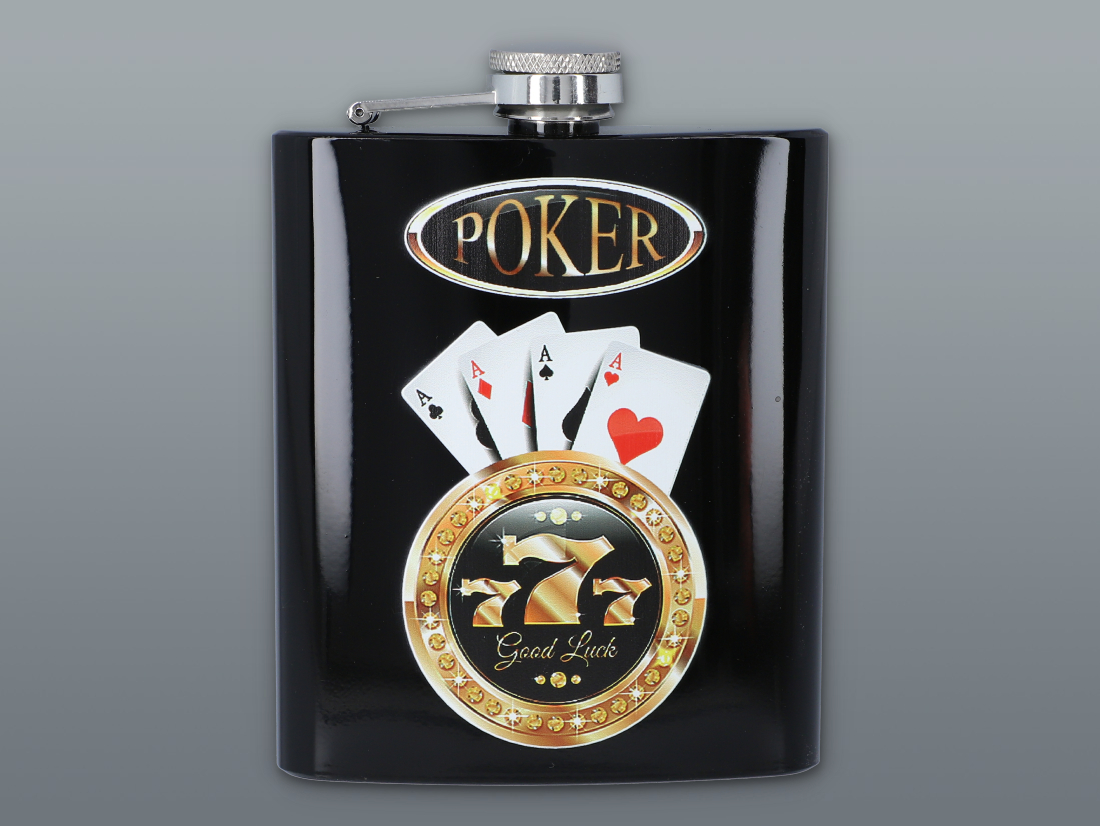 Rozsdamentes acél fröccsöntő pohár POKER 210 ml