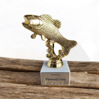 Fish Award szobrocska - egyedi felirat