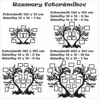 Fából készült képkeret a falra - Szerelemfa