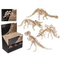 Természetes fa 3D puzzle - Dinoszaurusz